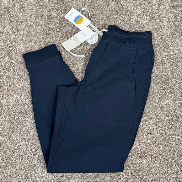 Vuori Men's NWT Size Small Navy Blue Ink Meta Jogger Cinched Leg Drawstring - Picture 3 of 10